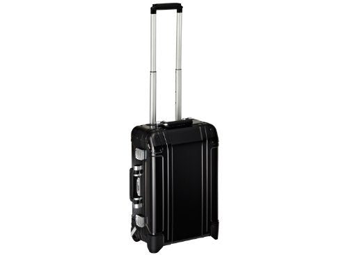 Zero Halliburton Geo Aluminum Carry On 2 Wheel Travel Case, Black, One Size