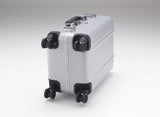 Zero Halliburton Classic Polycarbonate Carry On 4 Wheel Spinner Travel Case, Silver, One Size