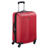 Delsey Luggage Infinitude 25" Checked Hard Case Spinner (Red)
