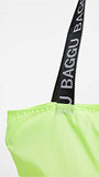 BAGGU Women's Ripstop Tote, Lime, Green, One Size