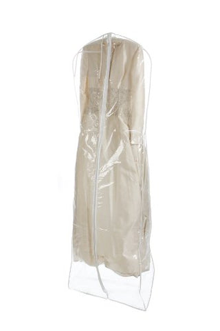 Bags for Less Heavyduty Clear Wedding Gown Garment Bag