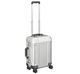 Zero Halliburton Geo Aluminum 3.0 Carry-On 4 Wheel Spinner Travel Case Zrg2519 (Silver)