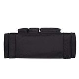 K-Cliffs Tactical Range Duffel Military Molle Gear Travel Sports Gym Bag Lockable Zippers with US Flag Patch 30 Inch Large Black