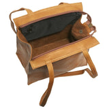 LeDonne Leather Small Simple Dual Strap Tote Bag