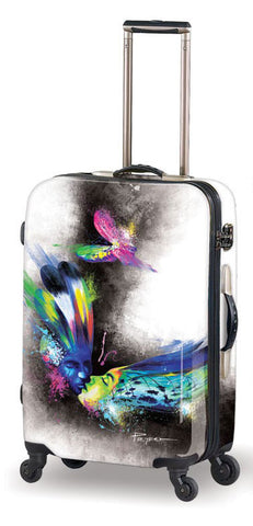 Mia Toro Prado Butterfly Kiss Hardside Spinner Carry On