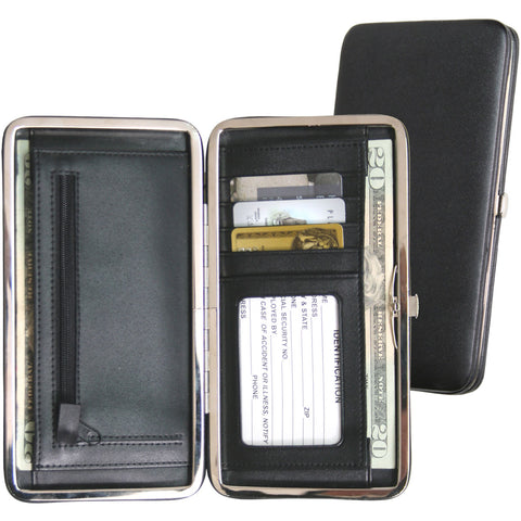 Royce Leather Slim Framed Clutch Wallet 