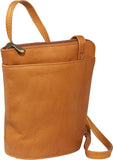 LeDonne Leather L-Zip Mini Shoulder Bag