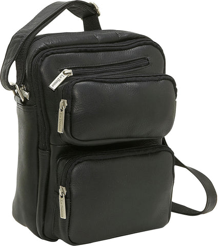 LeDonne Leather Multi Pocket Organizer Man Bag