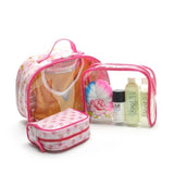 3pcs/set Wash Bag Portable Travel Comestic Bag Organizer Make Up Bag Wash Luggage Zipper