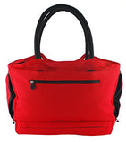 CoolBag Gen 2 Locking Anti-Theft Travel Tote With Insulated Cooler Compartment (Riviera Red)