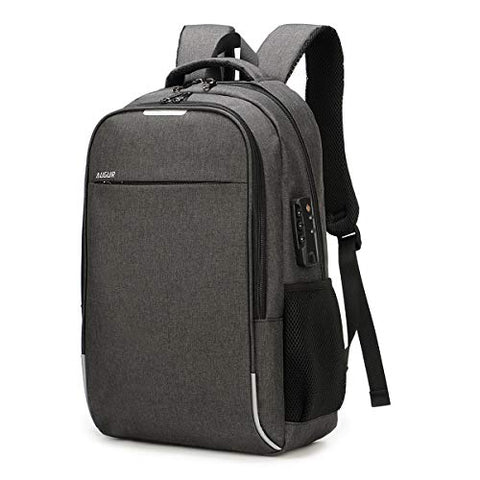 AUGUR Business Laptop Backpack, Anti Theft Slim Travel Computer Backpack with USB Charging Port,