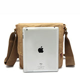 AUGUR Canvas Unisex Universal Leisure Cross Body Single Shoulder Bag (Army green)