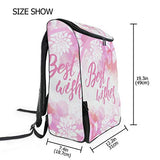 Laptop Backpack Floral Flowers Best Wishes Gym Backpack for Men Large High School Daypack