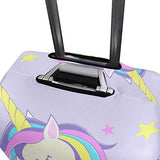 Luggage Cover Cute Unicorn With Stars Suitcase Protector Fits 18-32 Inch Travel Luggage
