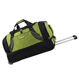 TPRC 30" Durable Rip-Stop Nylon Rolling Luggage Duffel Bag, 30 Inch, Green