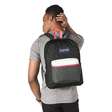 JanSport Exposed Backpack - Black/Fluorescent Red