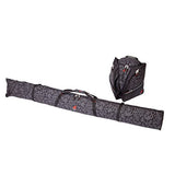 Athalon 312/135 Set Deluxe Boot Bag & Single Ski Bag (2 Piece), Night Vision
