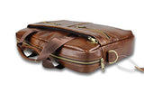 Timeless Genuine Leather Messenger Bag for Men – Gorgeous Superior Brown Carry All Briefcase with