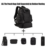 Tactical Military MOLLE Assault Backpack 3 Way Molle Modular Attachments 40L Large Waterproof Bag