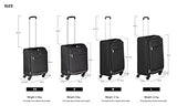 AmazonBasics Softside Spinner Luggage Suitcase - 25 Inch, Black