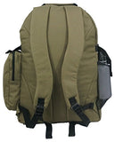 K-Cliffs Large Bookbag Student School Book Bags Big Emergency Backpack Reflective Stripe, Olive