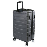 Perry Ellis Traction Hardside Spinner Check In Luggage 29", Charcoal