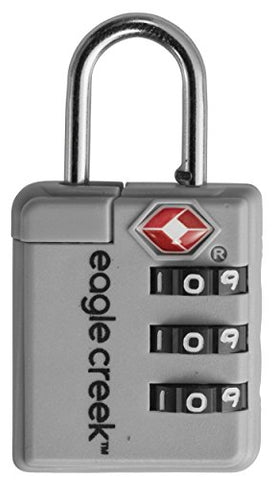 Eagle Creek Ultralight TSA Lock, Quarry Grey/Strobe