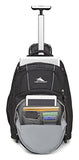 High Sierra Freewheel Wheeled Laptop Backpack, Black
