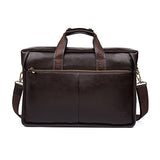 Bostanten Leather Lawyers Briefcase Laptop Messenger Business Bags For Men Brown