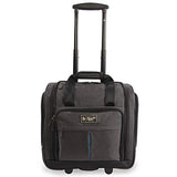 ORIGINAL PENGUIN Men's Ethan Wheeled Under The Seat Carry On Bag, Black Crosshatch