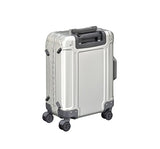 Zero Halliburton Geo Aluminum 3.0 Carry-On 4 Wheel Spinner Travel Case Zrg2519 (Silver)