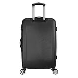 Kemyer 3-piece Hardside Tsa Lock Lightweight Spinner Rolling Luggage Set, Black