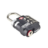 Lewis N Clark Travelsentry Indicator 3-Dial Lock, Black