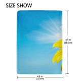 ColourLife Sunflower Field Lovely Print Vegan Leather Passport Holder