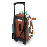 Skip Hop Zoo Little Kid & Toddler Travel Rolling Luggage Backpack (Ages 3+), Multi, Jules Giraffe