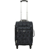 Baggallini 4 Wheel Carry-On, Blue Prism