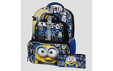 Despicable Me Big Boy'S Despicable Me 16" Backpack, Lunch Tote, Pencil Case Accessory, Black, 16
