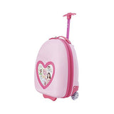 Travelers Club 16" Kids' Carry-On Luggage with DIY Replaceable Photo Feature, Pink Heart Color Option
