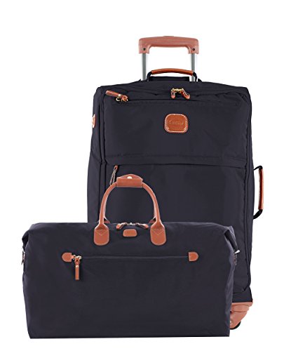 Bric'S X Travel 21 International Carry On Spinner And Deluxe Weekender Duffel Set (Navy W/ Deluxe