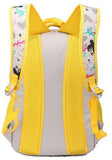 Eshops Colorful Pattern Girls School Backpacks Book Bags for College Daypacks Black