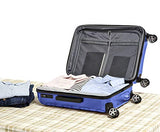AmazonBasics Oxford Luggage Expandable Suitcase with TSA Lock Spinner, 24-Inch, Blue