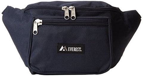 Everest 044XLD Extra Large Fanny Pack, Navy, Single Fanny Pack