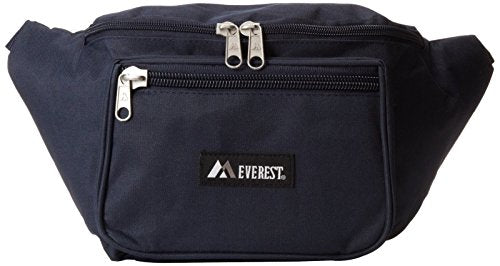 Everest 044XLD Extra Large Fanny Pack, Navy, Single Fanny Pack