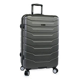 Perry Ellis Traction Hardside Spinner Check In Luggage 29", Charcoal