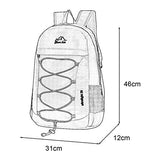 Foldable Lightweight Backpack Daypack Water Resistant Zippers for Outdoor Traveling Hiking Active