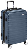 Amazonbasics Premium Hardside Spinner Luggage With Built-In Tsa Lock - 24-Inch, Navy Blue