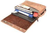 Dh Valley Genuine Buffalo Leather Messenger Bag In Vintage Style Shoulder Travel Bag Laptop Bag