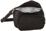 Piel Leather Large Classic Waist Bag, Black, One Size