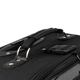 U.S. Traveler New Yorker Lightweight Softside Expandable Travel Rolling Luggage Set, Black/Grey, 4-Piece (15/21/25/29)