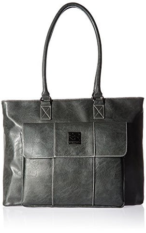 Kenneth Cole Reaction Women's Casual Fling Ladies Tote Laptop, Charcoal